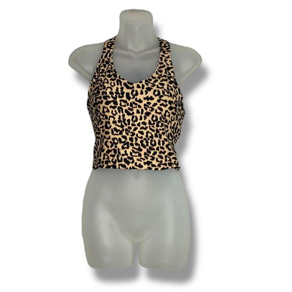 Kyodan Active leopard print crop top / sports bra - Picture 2 of 8